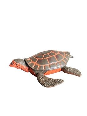 K&M Sea Turtle Plastic Toy Figure Moveable Flippers Head Educational 4in 2021
